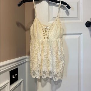 Embroidered Lace Camisole Top